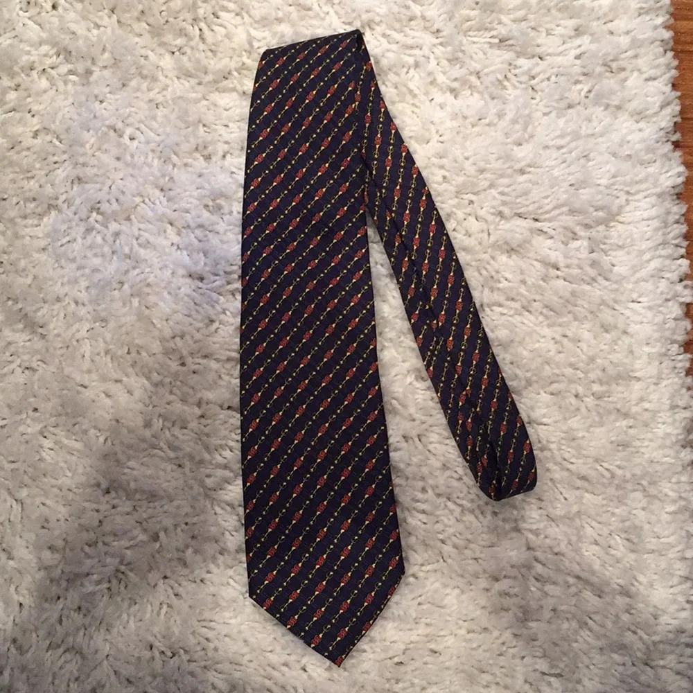 ❌SOLD❌100% silk handmade in Italy tie - Picture 1 of 3